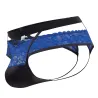 CandyMan Jockstrap Dentelle Lalita Noir et Bleu